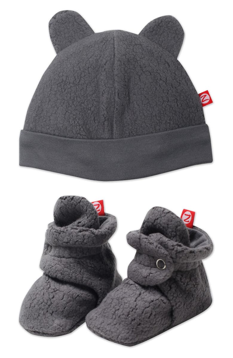 Zutano 'Cozie' Hat & Bootie Set, Main, color, 