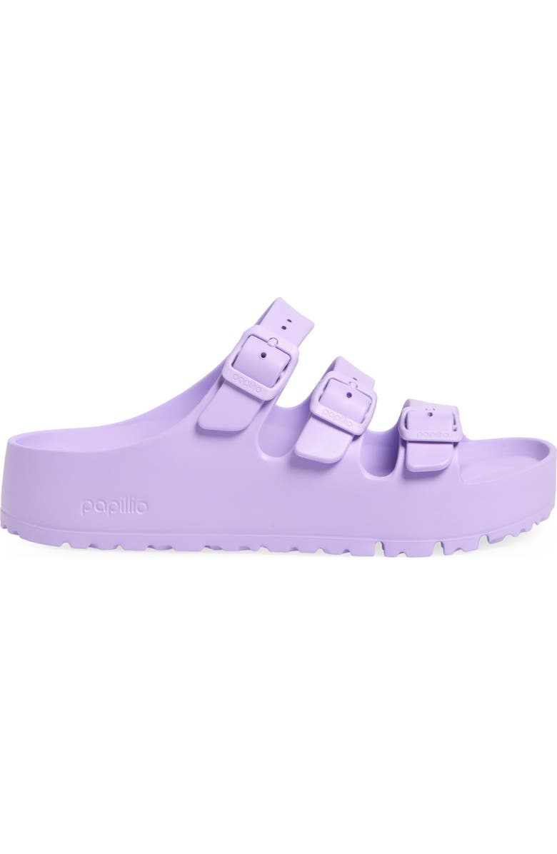 Birkenstock Papillio by Birkenstock Florida Platform Flex Essentials Slide Sandal, Alternate, color, Crocus