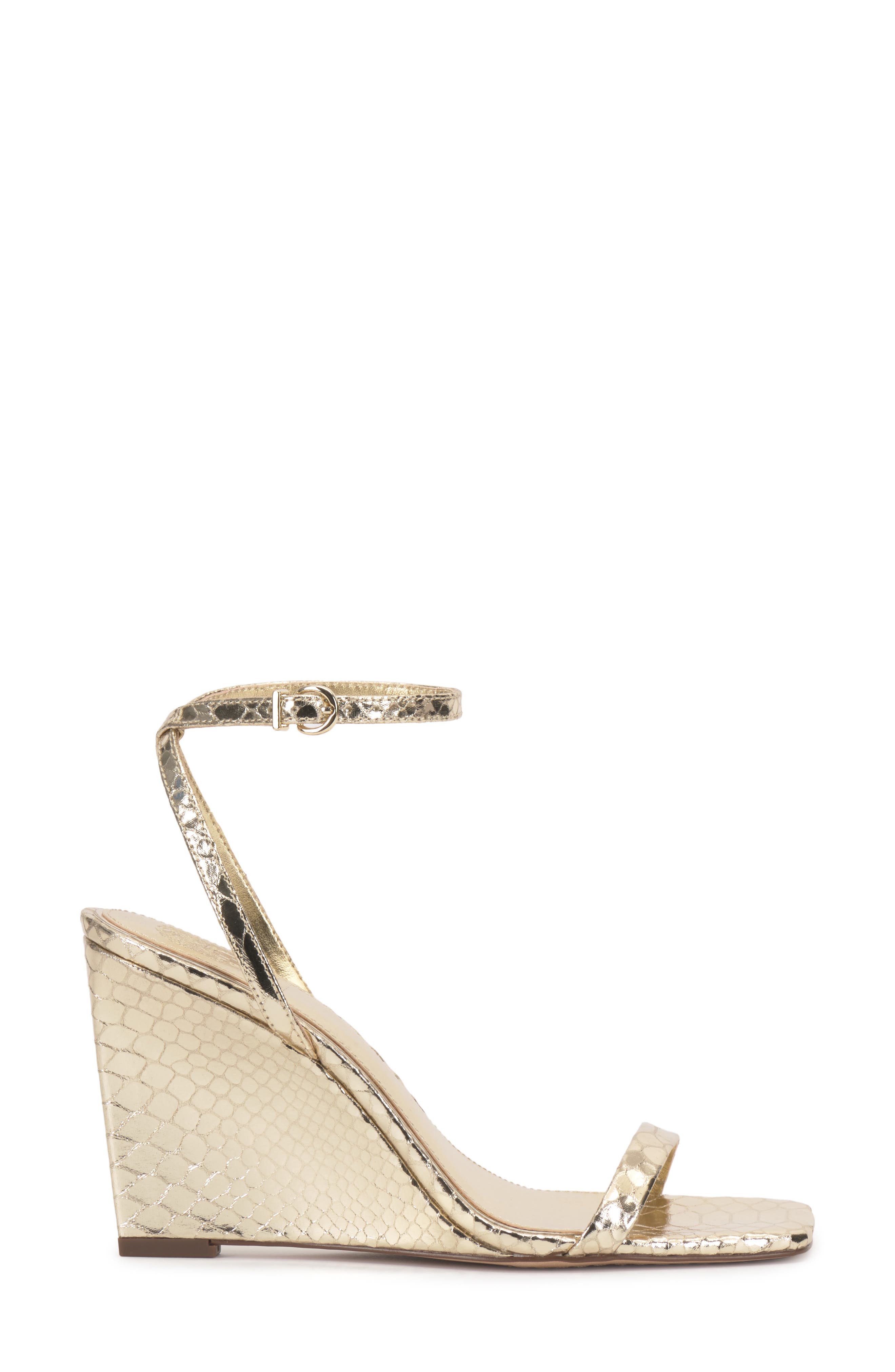 Ambee Ankle Strap Wedge Sandal, Alternate, color, GOLD
