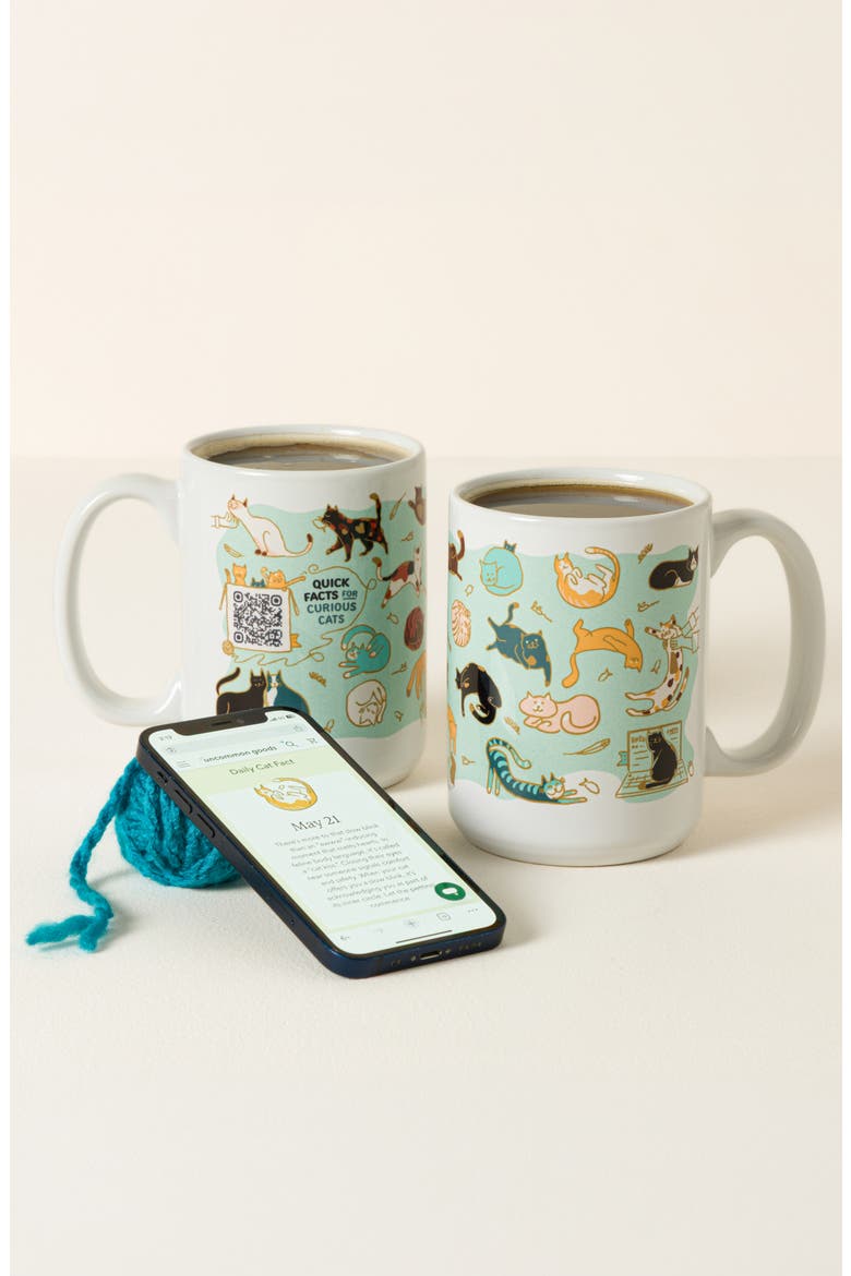 Cat Lover Interactive QR Mug, Alternate, color, Multi