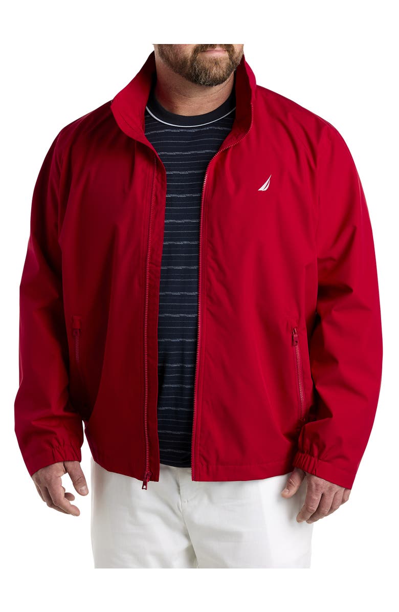 Nautica Big & Tall Anchor Bomber Jacket, Main, color, Nautica Red