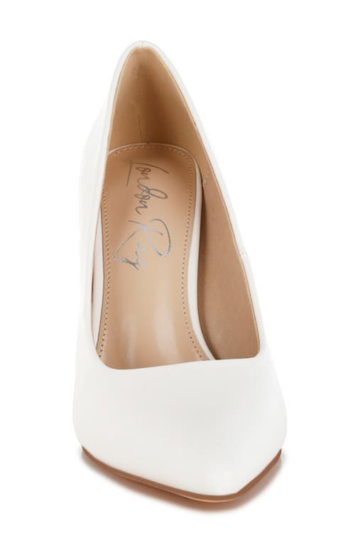 London Rag Shacarri Pointed Toe Pump In White