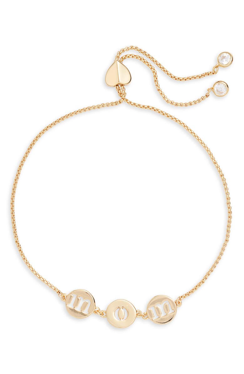 Kate Spade New York mom pendant bracelet, Main, color,
