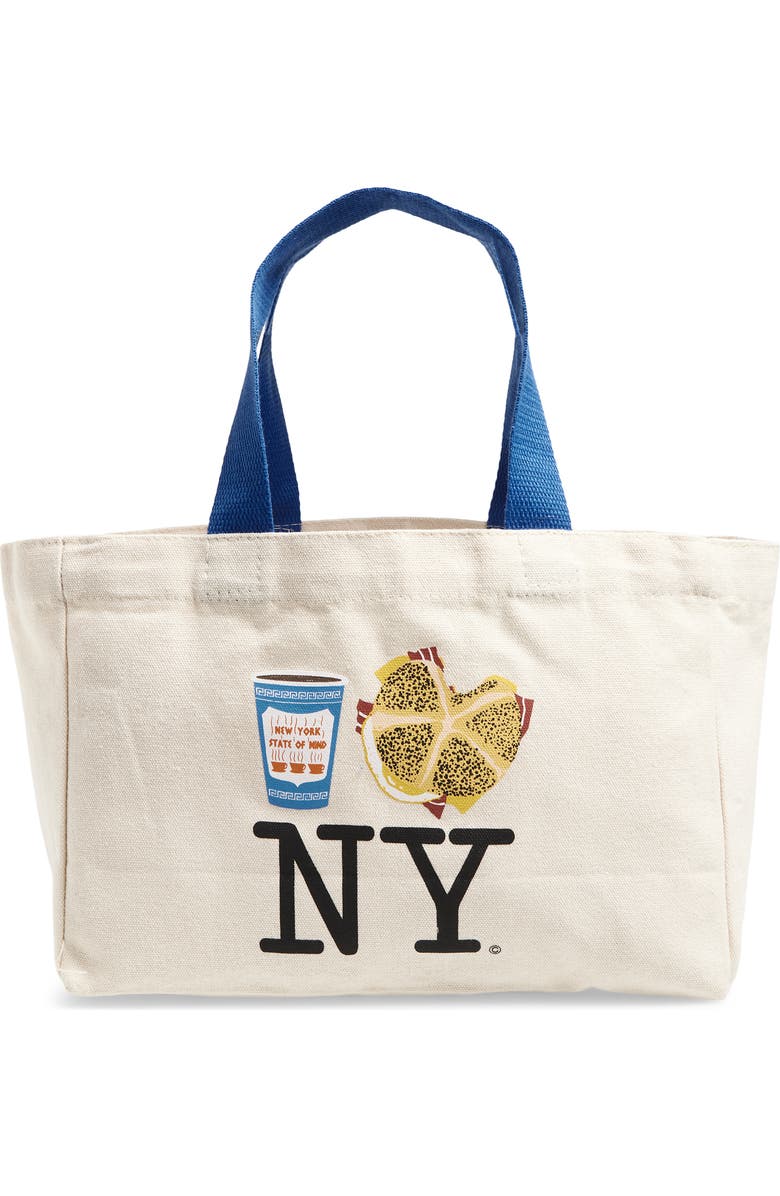 PiccoliNY Mini NY Graphic Tote, Main, color, Coffee