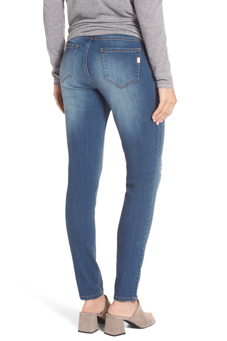 Destructed Maternity Skinny Jeans, Alternate, color, IRENE