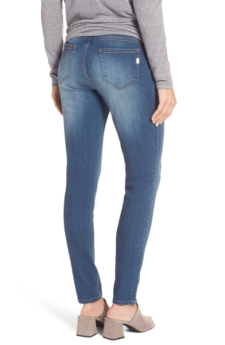 1822 Denim Destructed Maternity Skinny Jeans, Alternate, color, Irene