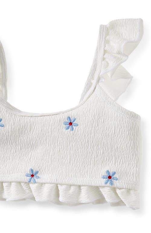 Cotton On Kids Kid's Emily Bikini In Vanilla Crinkle Embroidered