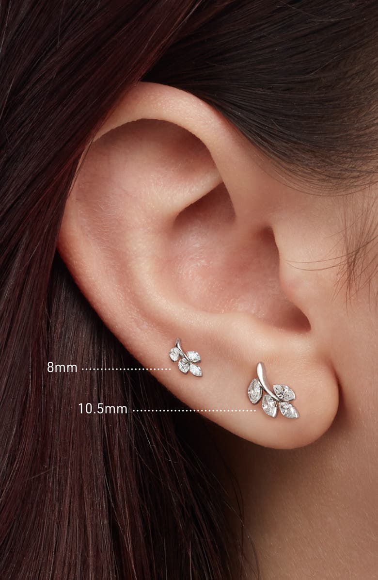 MARIA TASH Diamond Vine Single Stud Earring, Alternate, color, White Gold
