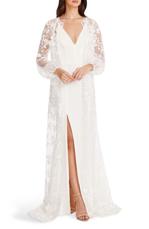 Joss Floral Appliqué Lace Jacket