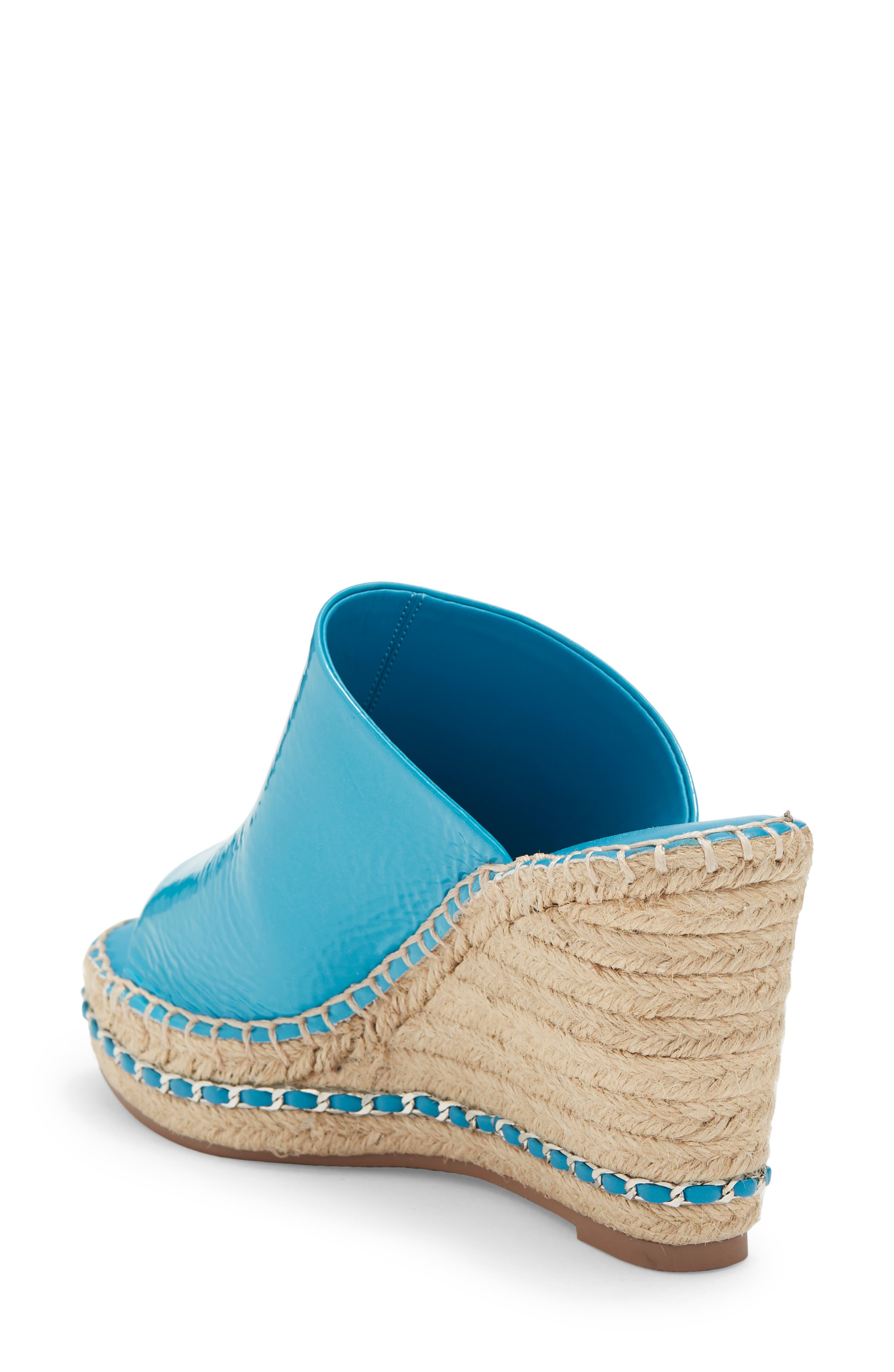 Azure Open Toe Wedge Espadrille Sandal, Alternate, color, DIVA BLU