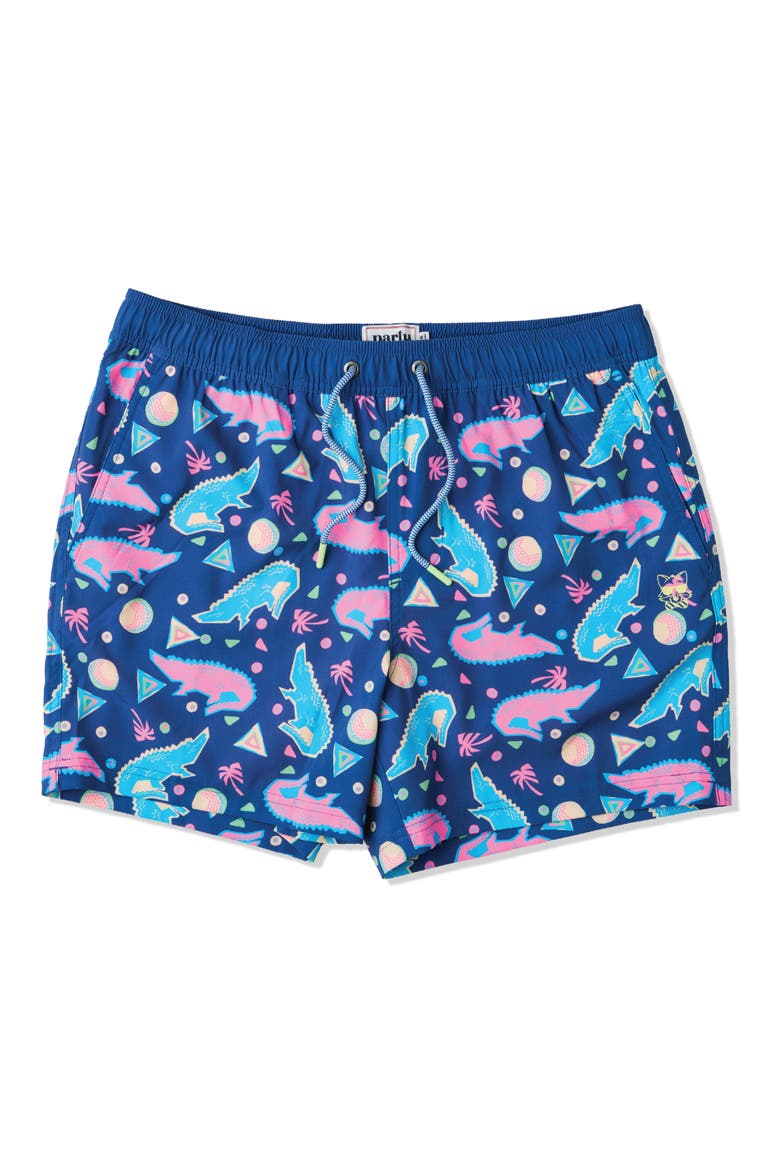 Golf Gator Happy Hour 5-Inch Swim Trunks, Alternate, color, NAVY BLUE