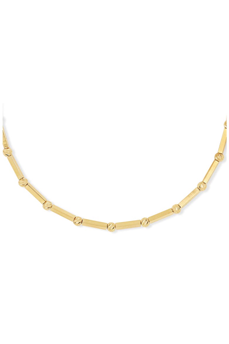 14K Gold Beaded Chain Bracelet, Alternate, color, 14K YELLOW GOLD