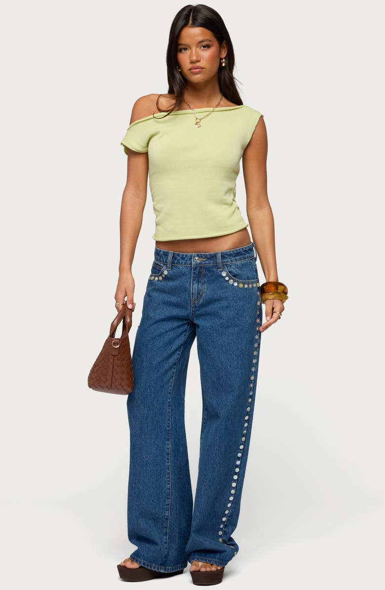 EDIKTED Lauria One-Shoulder Sweater, Alternate, color,