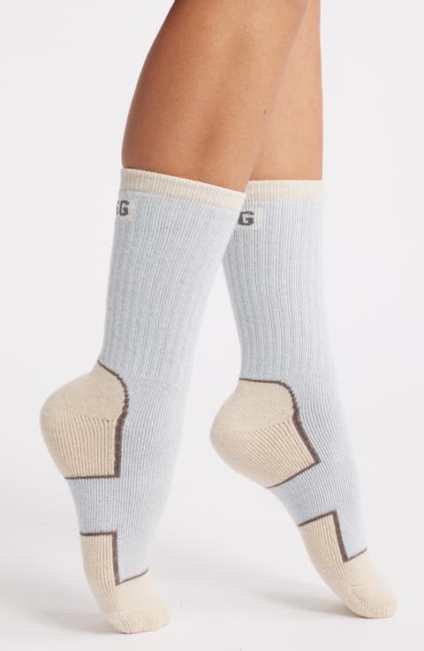 Luann Wool Blend Crew Socks