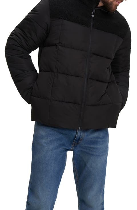 Barry Faux Shearling Puffer Jacket