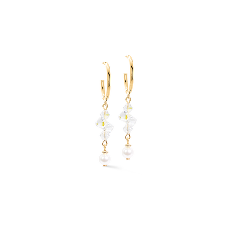 Hoop Earrings Dancing Crystals Fusion