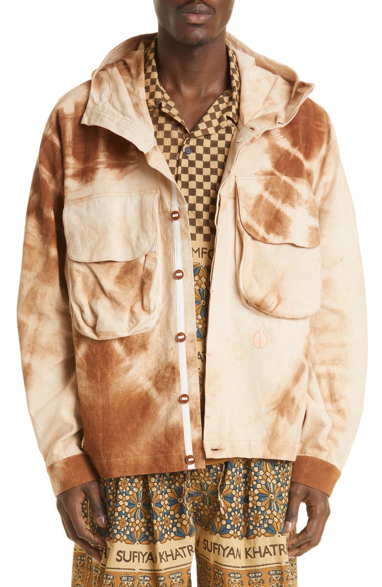 Story mfg. Forager Tie Dye Organic Cotton Jacket, Main, color, 