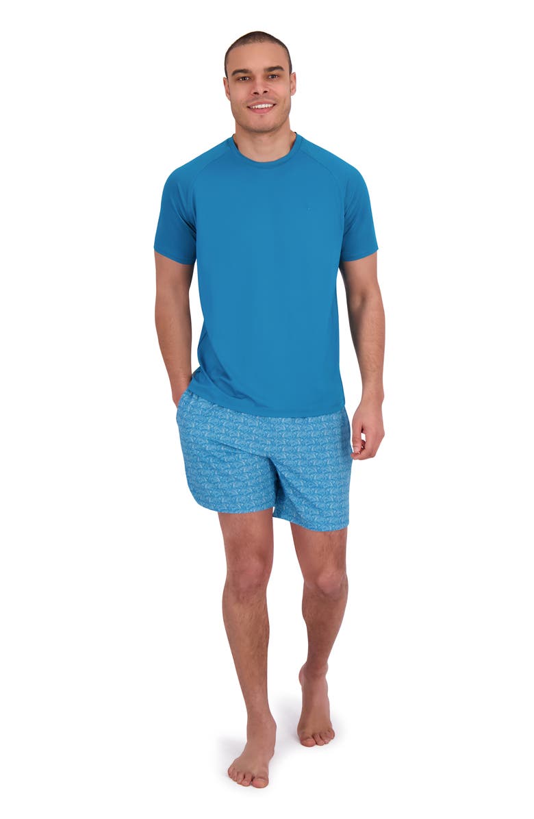 Spyder Short Sleeve Tech Waffle Rashguard, Alternate, color, Swell
