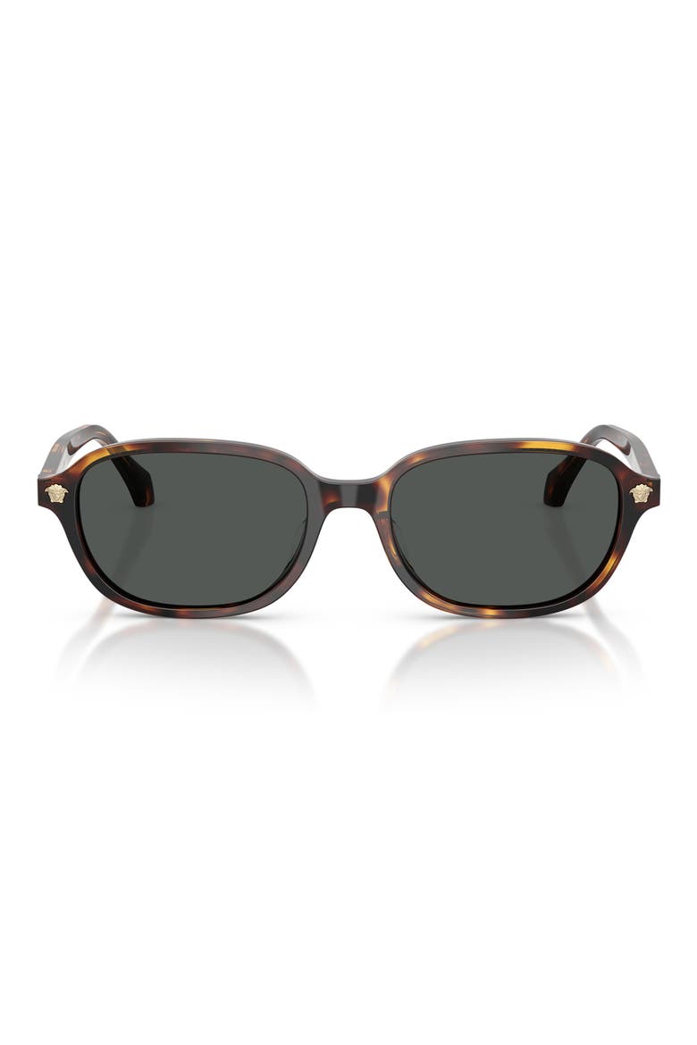 53mm Pillow Sunglasses, Main, color, HAVANA / DARK BROWN