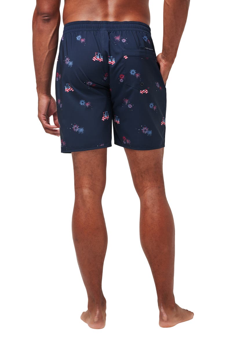TravisMathew Poolside Patriot Swim Trunks, Alternate, color,