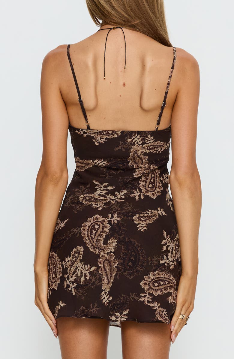 Princess Polly Abigaia Paisley Body-Con Minidress, Alternate, color, 