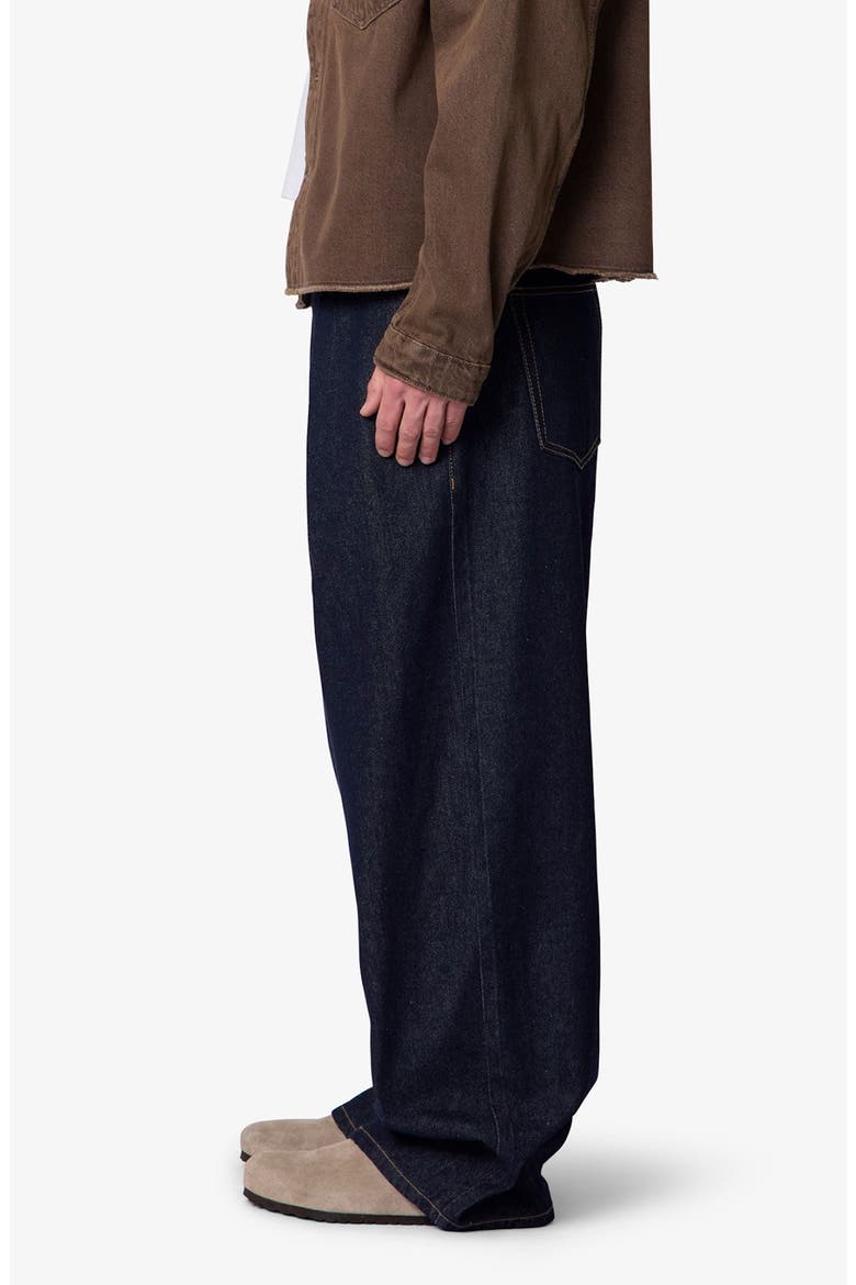 Pleated Baggy Wide Leg Jeans, Alternate, color, RINSED INDIGO