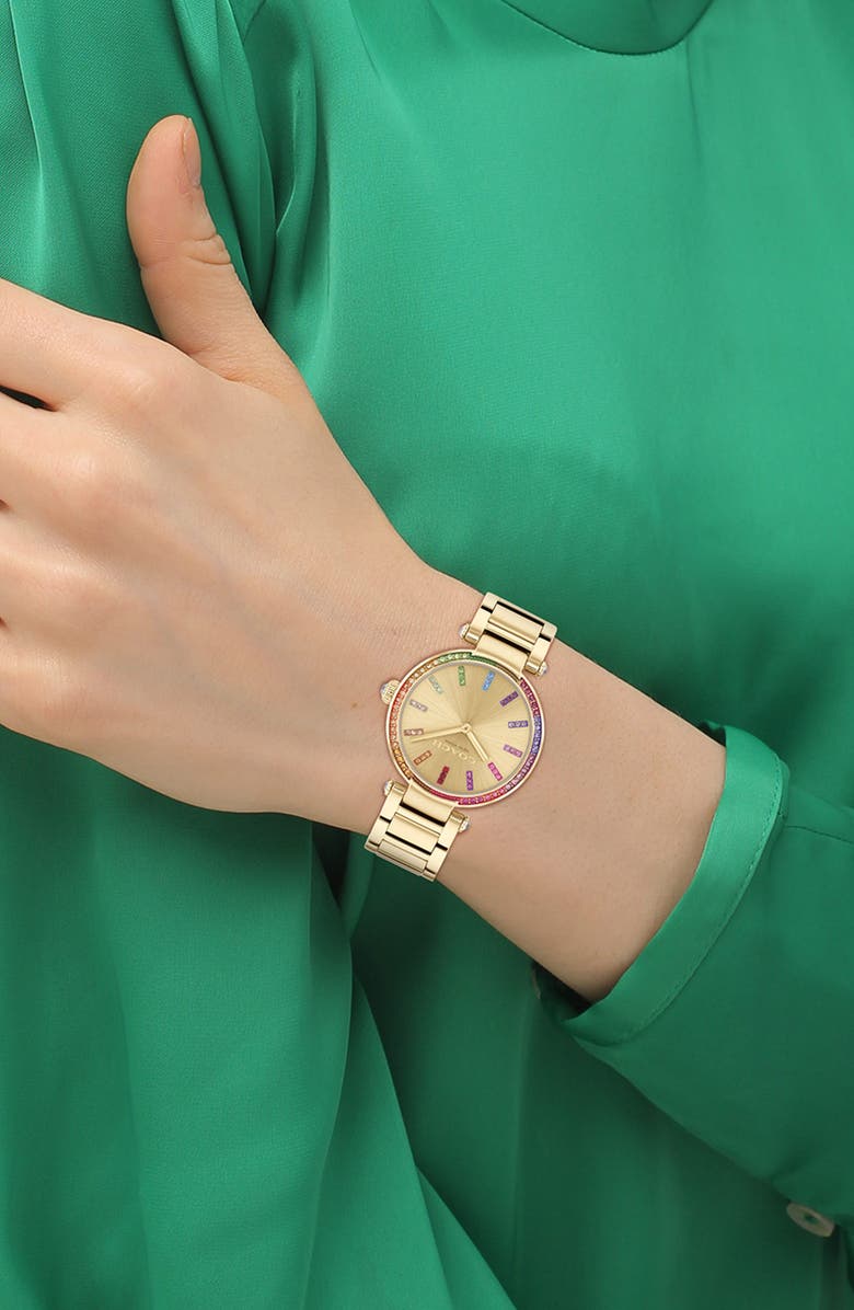 COACH Cary Bracelet Watch, 33mm, Alternate, color, Gold Multi