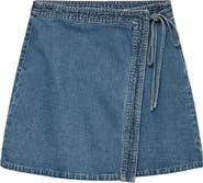 VERO MODA Liza Denim Wrap Miniskirt