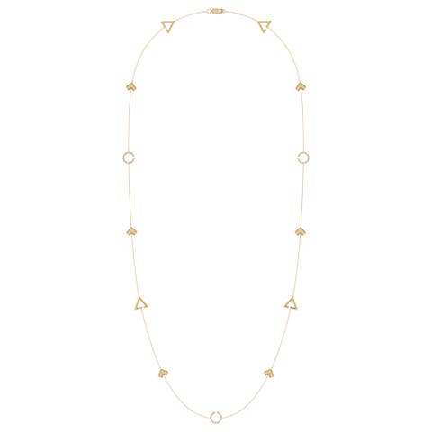 Avani Skyline Geometric Layered Sterling Silver Diamond Necklace
