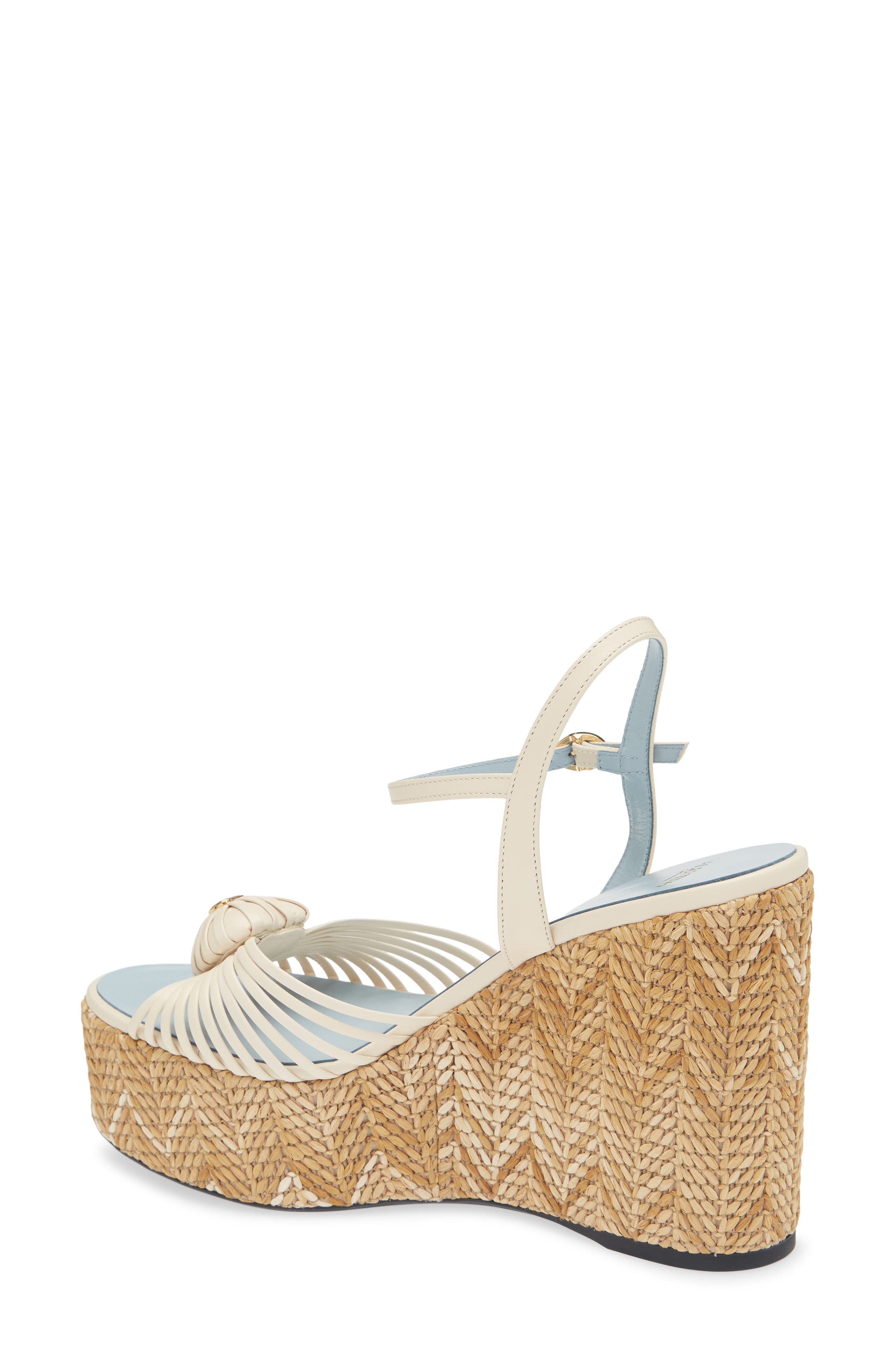 Platform Wedge Espadrille Sandal, Alternate, color, BUTTER