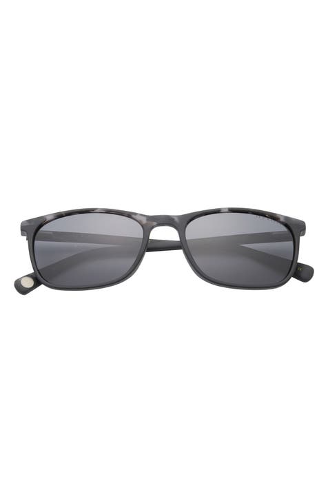 55mm Polarized Rectangle Sunglasses