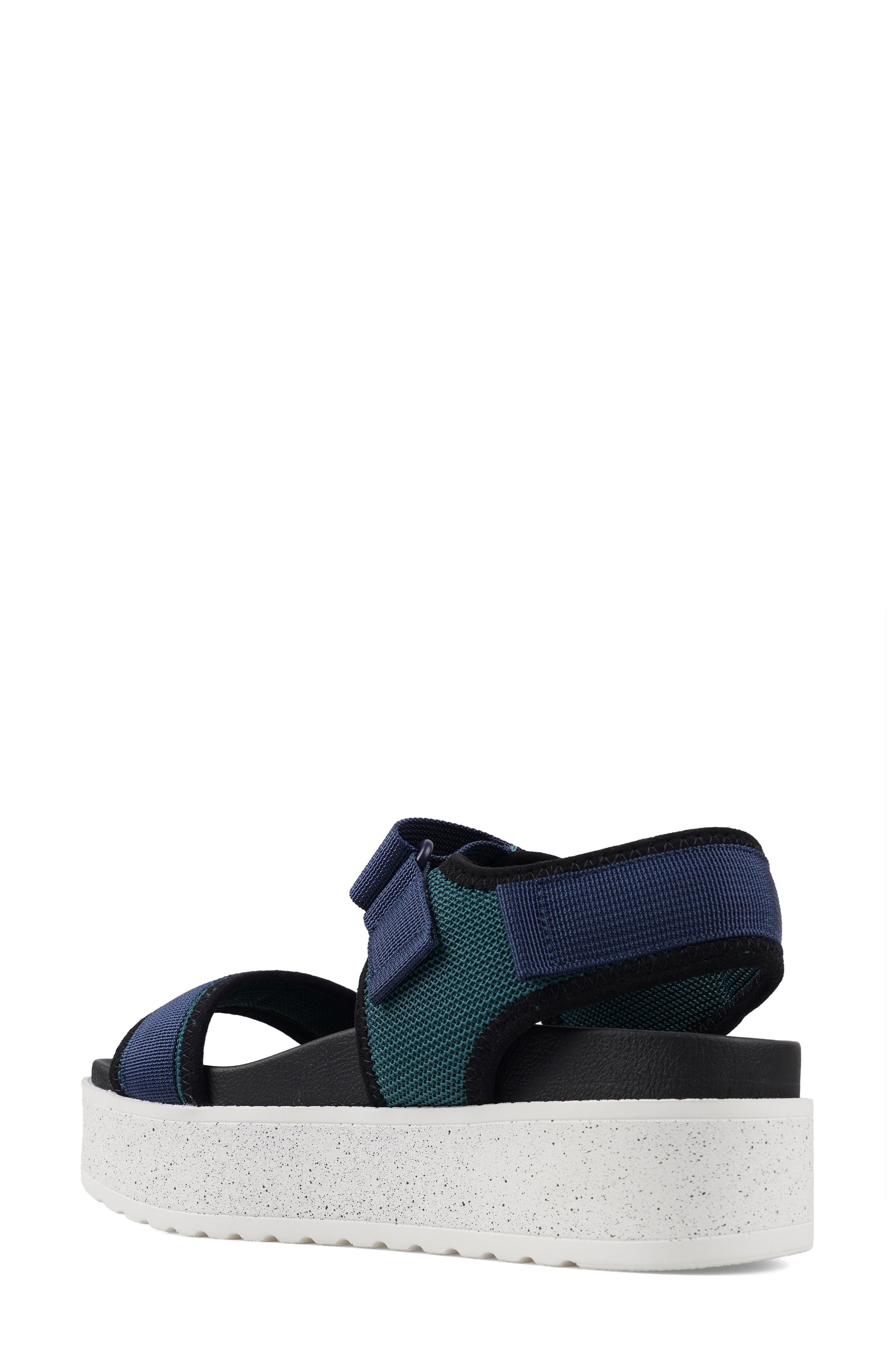Shadoww Platform Sandal, Alternate, color, BLACK BLUE