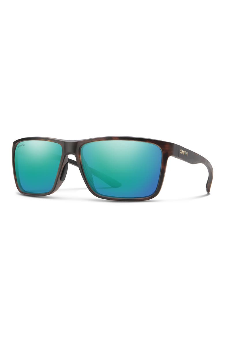 Riptide 61mm ChromaPop™ Polarized Sport Square Sunglasses, Alternate, color, TORTOISE / CHROMAPOP OPAL