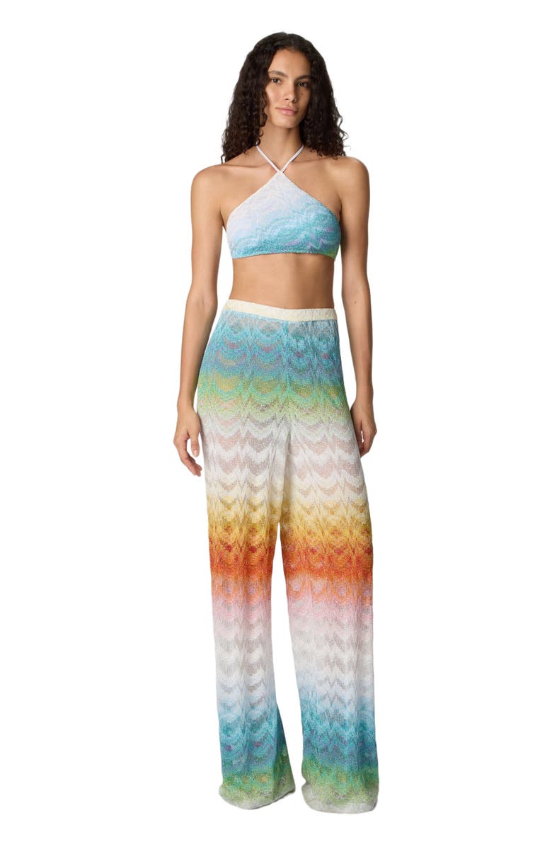 Missoni Cover-up Trousers In Shaded Lamé Viscose, Main, color, Multicoloured