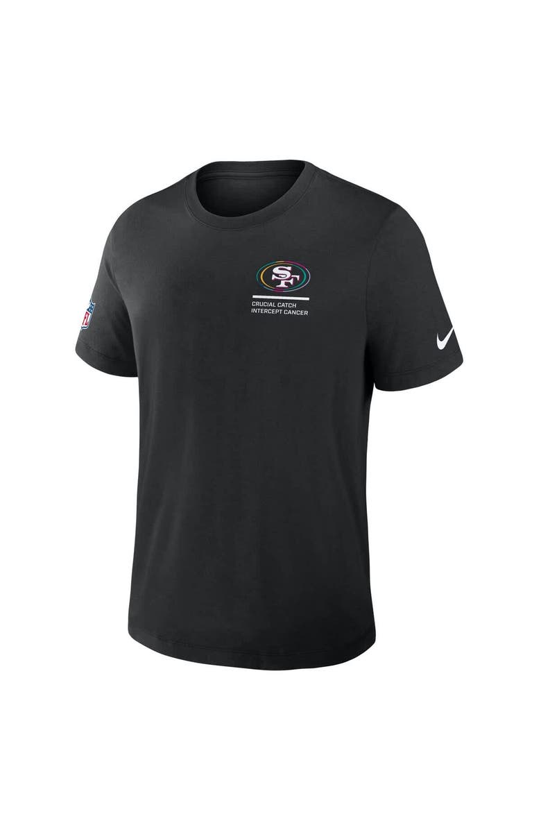 Nike Men's Nike Black San Francisco 49ers 2025 NFL Crucial Catch Tri-Blend Dri-FIT T-Shirt, Alternate, color, Black