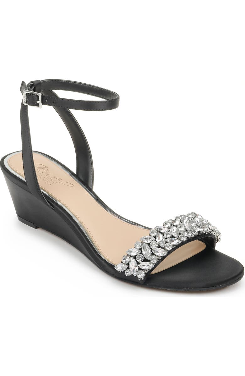 Jewel Badgley Mischka Bellevue Ankle Strap Wedge Sandal, Main, color,