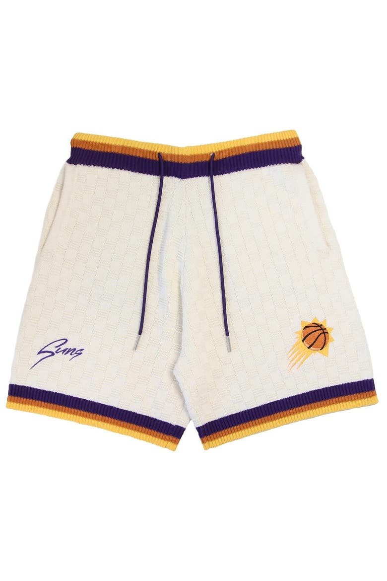Unisex Authmade  Cream Phoenix Suns Solar Flare Premium Knit Shorts, Alternate, color, Cream