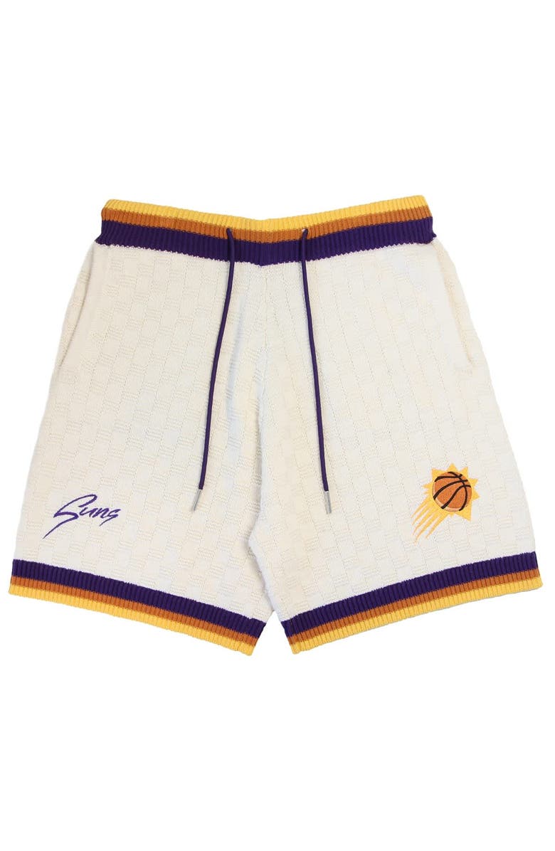 AUTHMADE Unisex Authmade Cream Phoenix Suns Solar Flare Premium Knit Shorts, Alternate, color, Cream