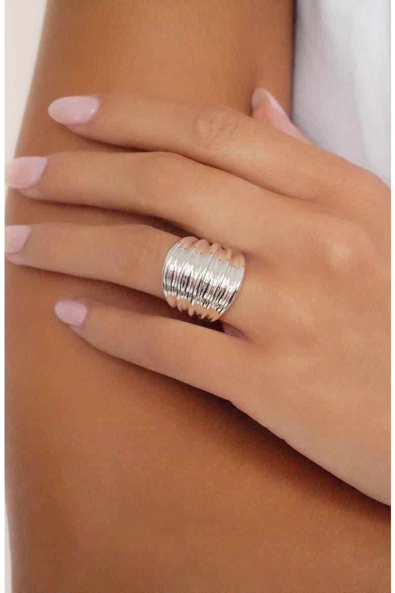 Stacked Band Ring, Alternate, color, SILVER