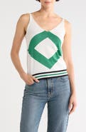 Longchamp V-Neck Silk Blend Tank