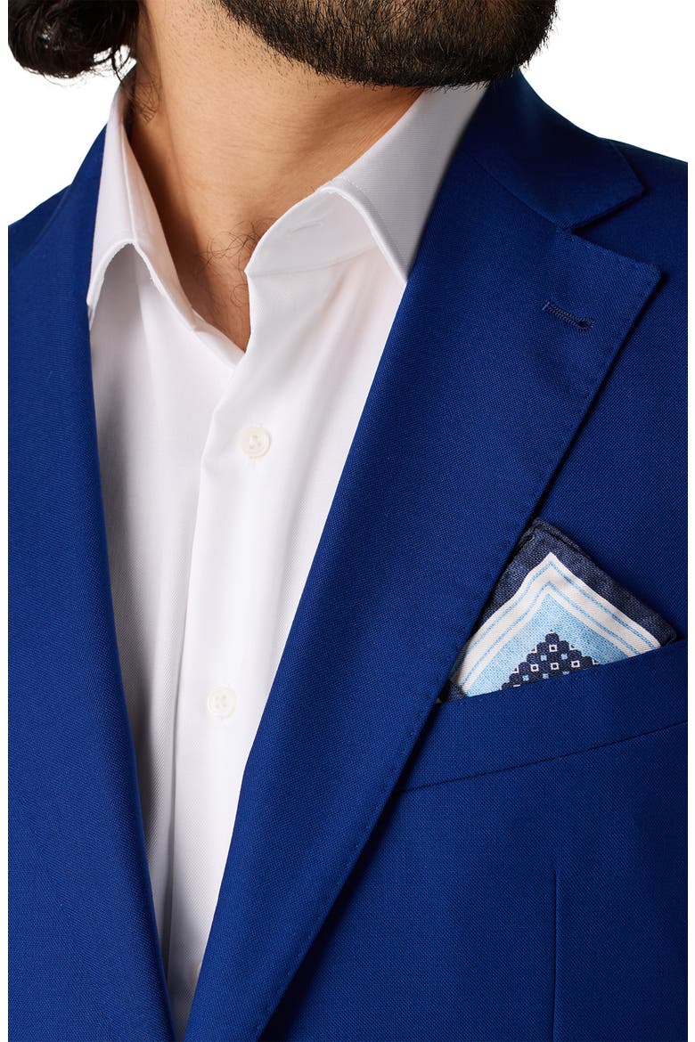 Performance Tailored Fit Suit, Alternate, color, COBALT