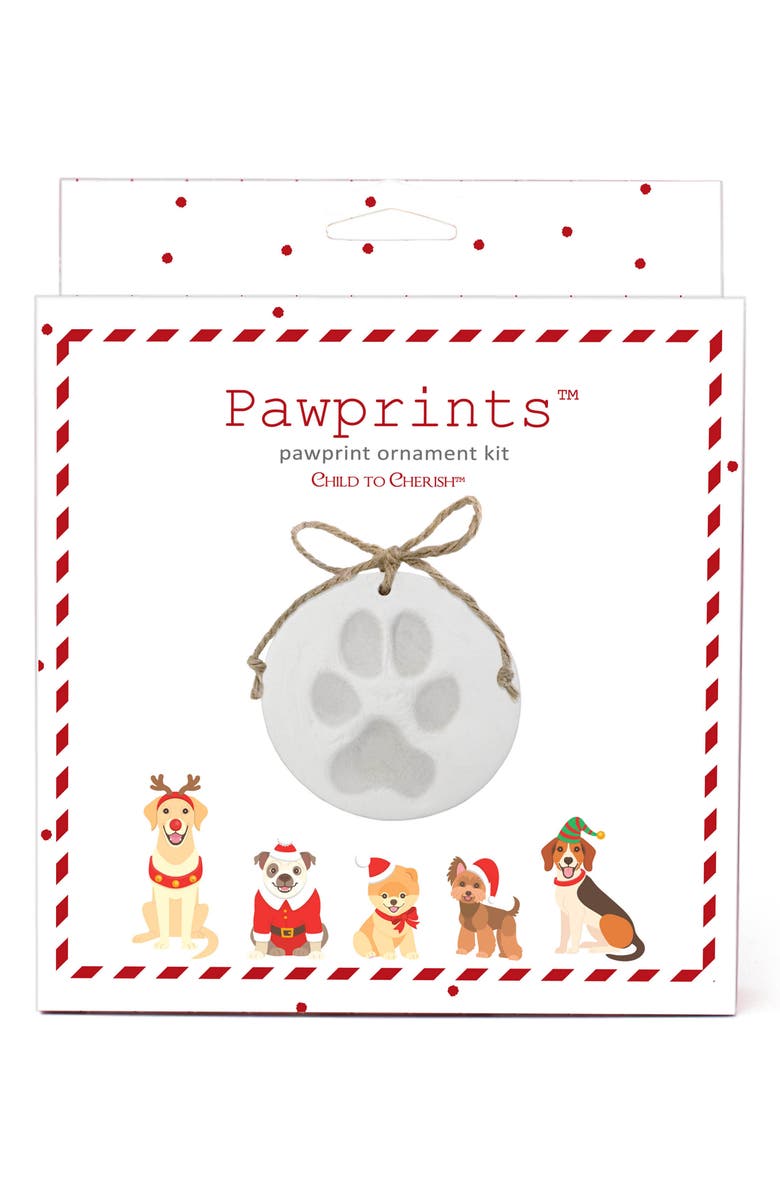 Child to Cherish Pawprints<sup
™</sup
 Ornament Making Kit, Alternate, color, White