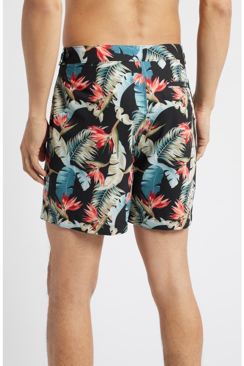 Amalfi Coast Paradiso Sands 6-Inch Board Shorts, Alternate, color, BLACK