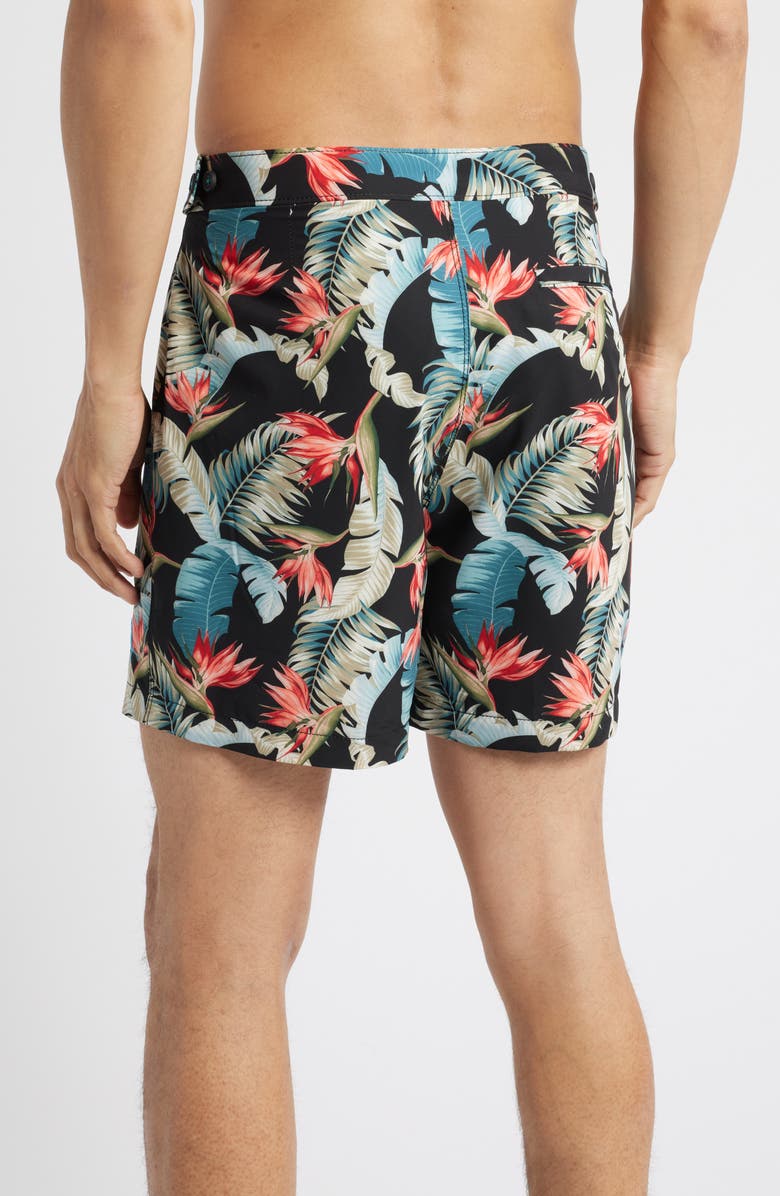 Tommy Bahama Amalfi Coast Paradiso Sands 6-Inch Board Shorts, Alternate, color, Black