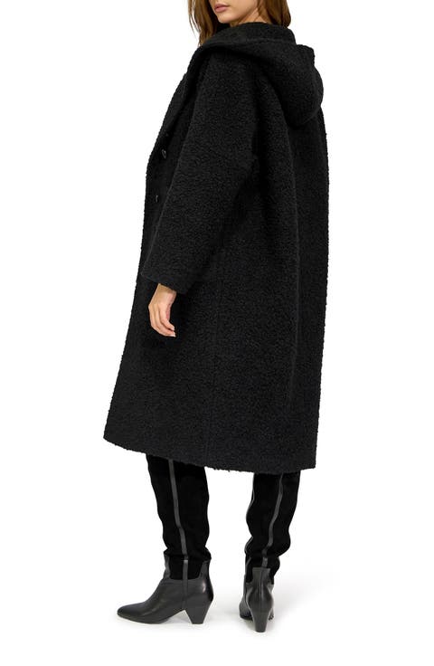 Young Love Hooded Bouclé Coat