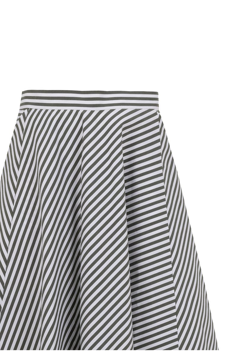 Exquise Noah Midi Skirt, Alternate, color, Khaki