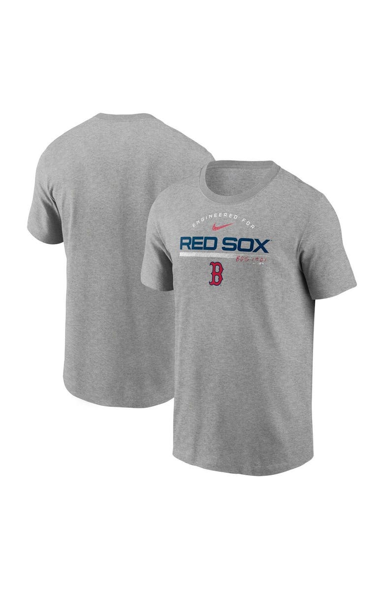 Nike Men's Nike Heather Gray Boston Red Sox Team Engineered Performance T-Shirt, Alternate, color,