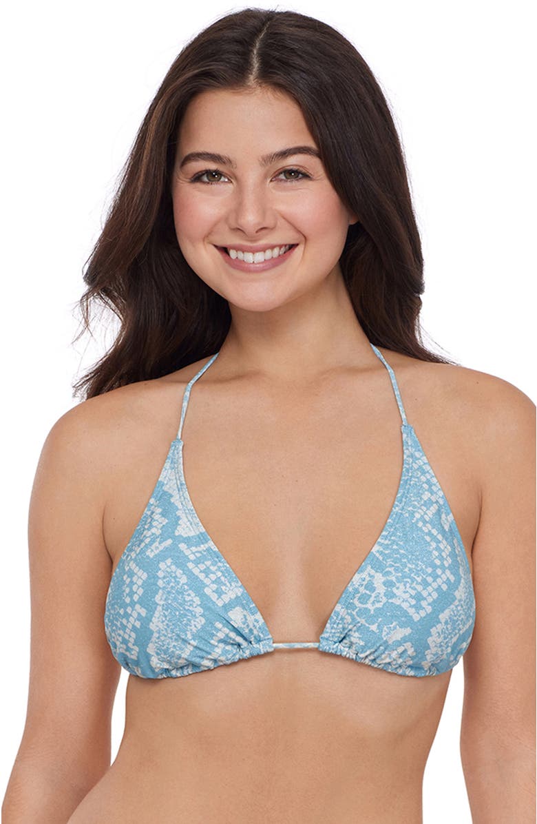 Stevie Multiway Adjustable Convertible Triangle Bikini Top, Main, color, Hugs & Hisses