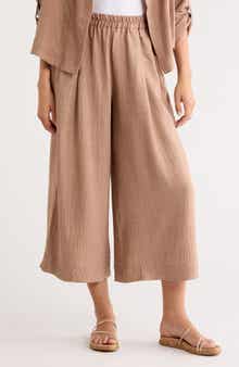 MAX STUDIO Woven Gaucho Pants