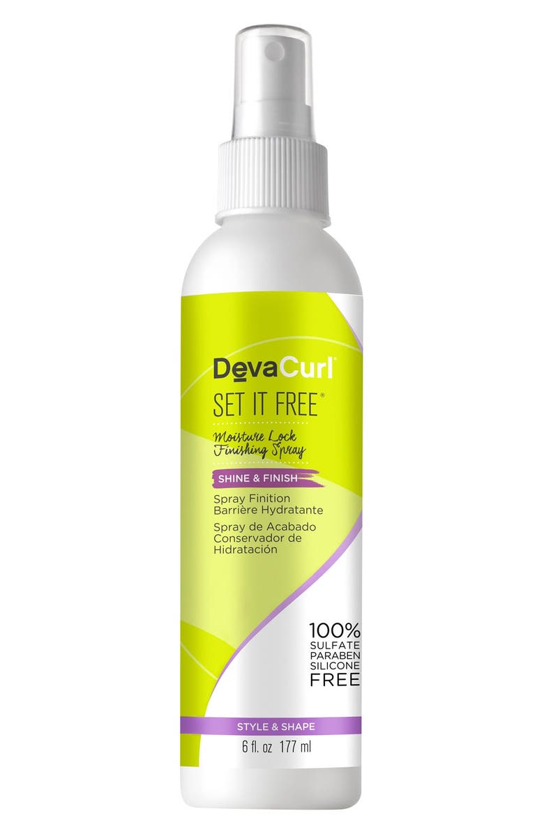 DevaCurl Set it Free Moisture Lock Finishing Spray, Main, color,